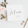To My Mum Wedding Card | Silver Effect, thumbnail 1 of 2