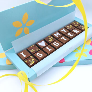 Brother And Sister Personalised Chocolate Gift, 2 of 12