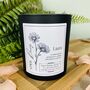 April Daisy Birth Flower Personalised Candle, thumbnail 4 of 11