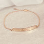 Personalised Rose Gold ID Bracelet Gift, thumbnail 2 of 2