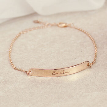 Personalised Rose Gold ID Bracelet Gift, 2 of 2