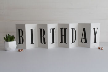 Birthday Fold Out Card, 2 of 5