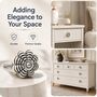 Monochrome Bloom Round Ceramic Knob, thumbnail 3 of 9