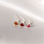 Sterling Silver Andralok Nose Stud With 3mm Crystal, thumbnail 6 of 8