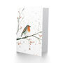 Robin Bird Snow Winter Berry Tree Xmas Christmas Card, thumbnail 2 of 4