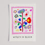 Wisley In Bloom Collaged Painted Floral Surrey Art Print, thumbnail 8 of 8