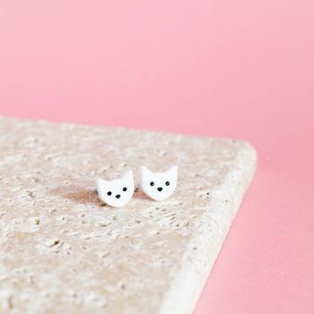 Cat Perspex Earrings, 2 of 2