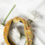 Yellow Sprinkle Beaded Twist Knot Headband, thumbnail 5 of 5