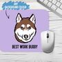 Husky Face Mouse Mat, thumbnail 2 of 4