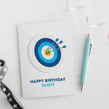 Archery Birthday Card, 2 of 2