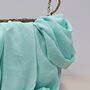 Plain Lightweight Tassel Scarf In Mint Green, thumbnail 2 of 3