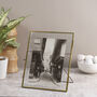 Pure Brass Photo Frame / Recycled Glass, thumbnail 5 of 5