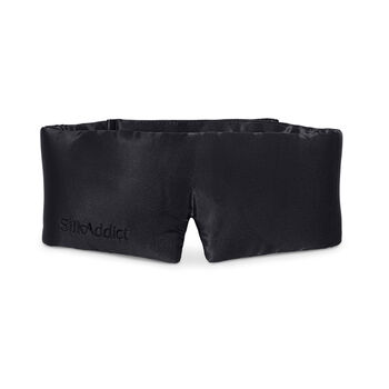 Silk Addict 100% Mulberry Silk Weighted Sleep Mask Black, 6 of 6