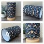 Indigo William Morris Mini Scale Strawberry Thief Patterned Lampshades, thumbnail 9 of 9