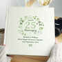 Personalised Botanical Anniversary Photo Album, thumbnail 2 of 7