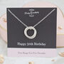 Five Rings For Five Decades 50th Birthday Necklace, thumbnail 1 of 8