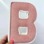 Contrasting Trim Corduroy Fabric Letters, thumbnail 4 of 9