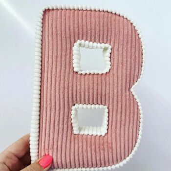 Contrasting Trim Corduroy Fabric Letters, 4 of 9