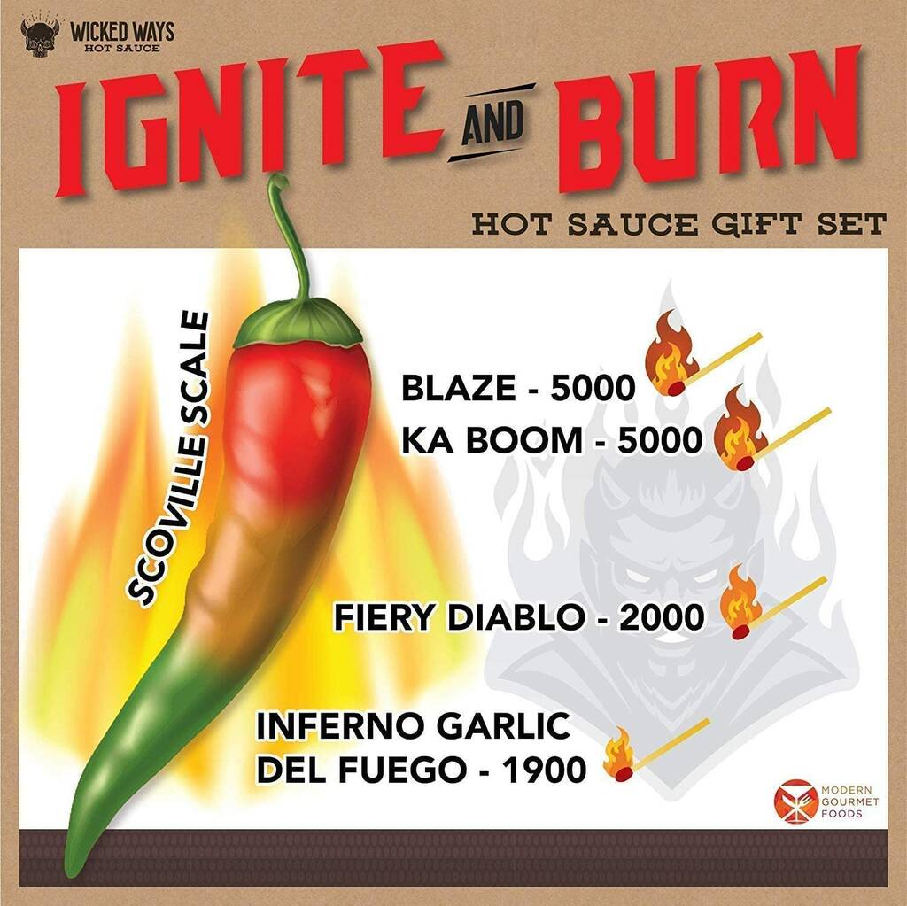 Ignite And Burn Hot Sauce Gift Set By Air Armor