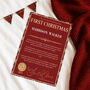 Tartan Trim Magical Christmas Letter From Santa Claus, thumbnail 2 of 5