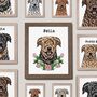 Personalised Airedale Terrier Memorial Print For Dog Loss, thumbnail 3 of 10