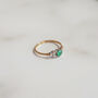 Vintage Ida Emerald And Diamond Ring, thumbnail 4 of 6