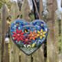 Welcome House Handmade Mosaic Hanging Heart, thumbnail 1 of 2