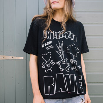 Underground Rave Women's Festival T Shirt, 2 of 3