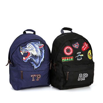 Personalised Backpack With Big Wolf Head, 2 of 9