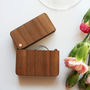 Walnut And Copper Wooden Hinged Ring Box, thumbnail 1 of 4