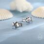 Sterling Silver Japanese Taiyaki Fish Desert Stud Earrings, thumbnail 6 of 12
