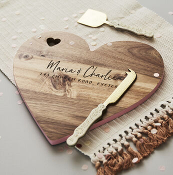 Personalised Happy Couple Chopping Board, 2 of 6