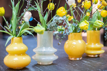 Skrzyszow Glass Vase Small Orange, 5 of 7
