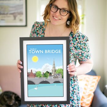 Town Bridge, Bedford Travel Print, 4 of 7