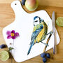 Inky Blue Tit Chopping Board, thumbnail 3 of 6