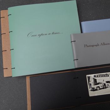 Personalised Leather Memory Book Album, 3 of 12