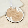 Snowflake Border Couples Christmas Decoration, thumbnail 2 of 2