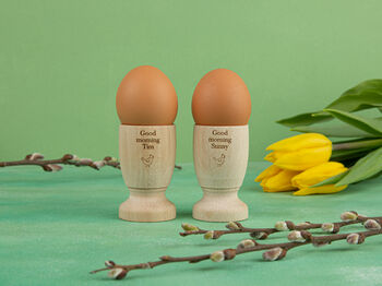Personalised Handcrafted Egg Cup Holder, 3 of 3