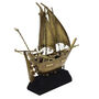 Handmade Bronze Sailing Ship Sculpture, thumbnail 7 of 8