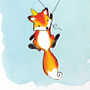 Fox Illustrated 70th Birthday Card, thumbnail 2 of 7
