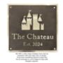 Retro Private Door Sign Solid Brass Antique Style Sign Plaque, thumbnail 10 of 11