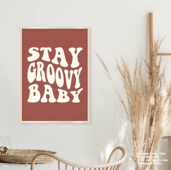 Stay Groovy Baby Print, 3 of 8