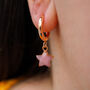 Pink Opal Star Earrings, thumbnail 2 of 10