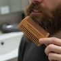 Personalised Wooden Beard Comb For Dad, thumbnail 1 of 7