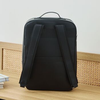 Personalised Luxe Pu Tailored Zipped Backpack, 2 of 5