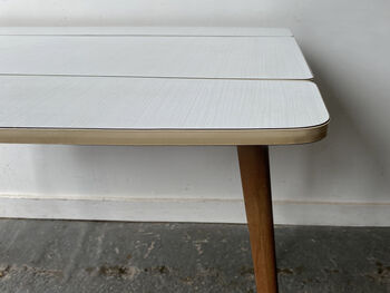 1960s Mid Century Extending Drop Leaf Kitchen Table, 6 of 12