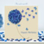 Granny Birthday Blue Butterfly Peony Card, thumbnail 6 of 12
