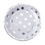 Silver Foiled Polka Dot Paper Plates, thumbnail 2 of 3