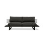 Outdoor Aluminum Lounge Sofa In Charcoal, thumbnail 2 of 5