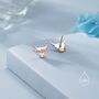 Sterling Silver Dainty Highland Cow Stud Earrings, thumbnail 2 of 11